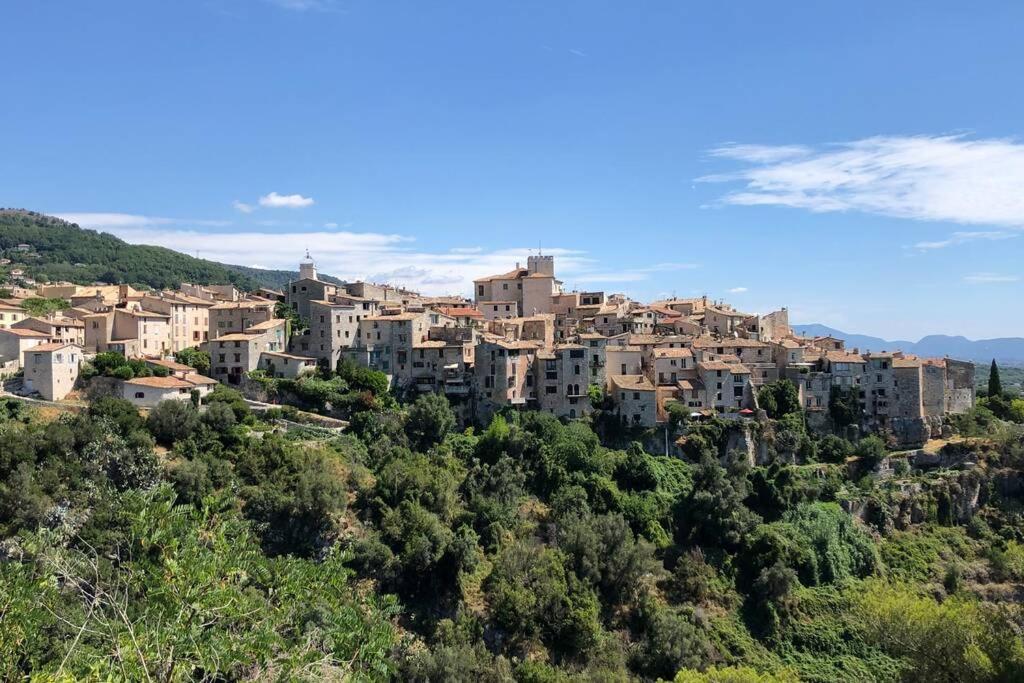 Appartement Au Calme Dans Un Espace Arbore Tourrettes-sur-Loup Exterior foto